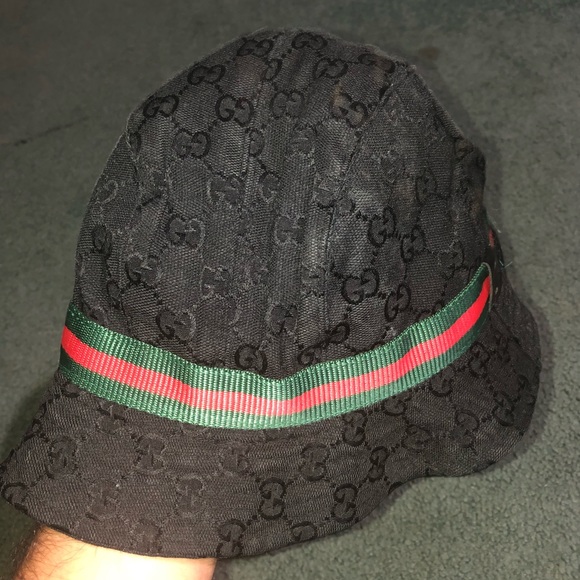 Gucci Other - Authentic Gucci black monogram bucket hat italy